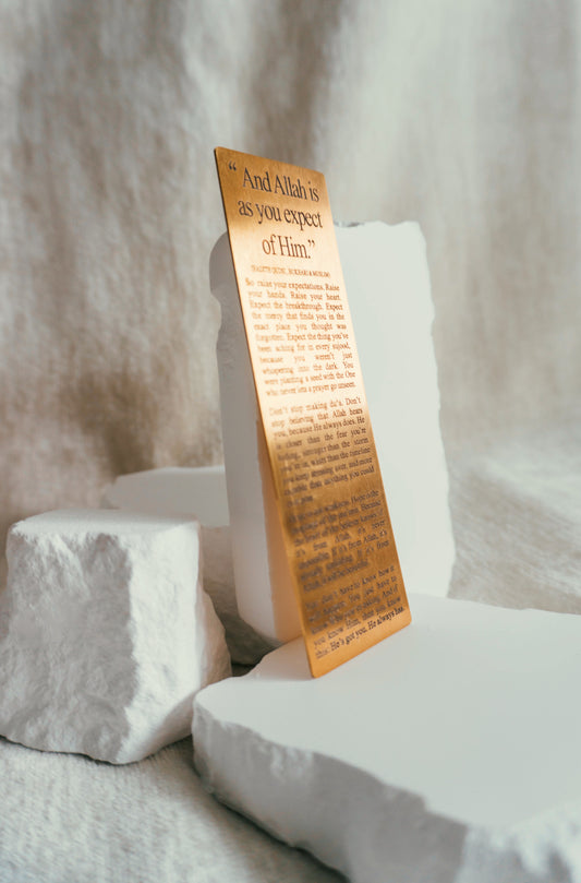 Allah is as you expect of Him | bookmark