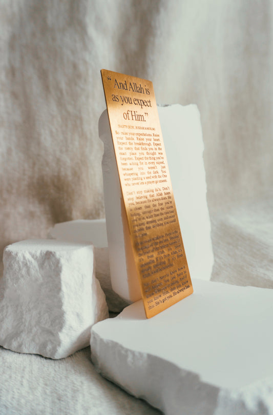 Allah is as you expect of Him | bookmark
